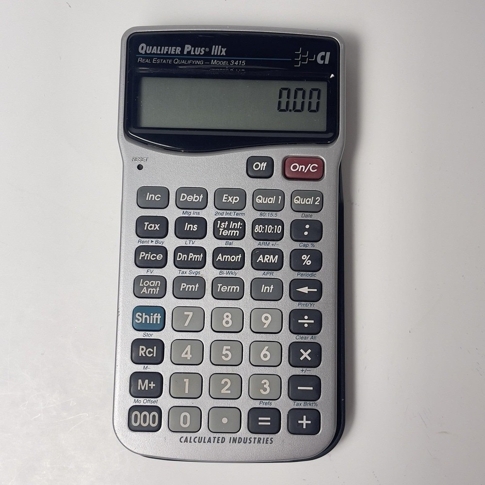 Qualifier Plus IIIx 3415 Residential  Real Estate Financial Calculator & Cover‎